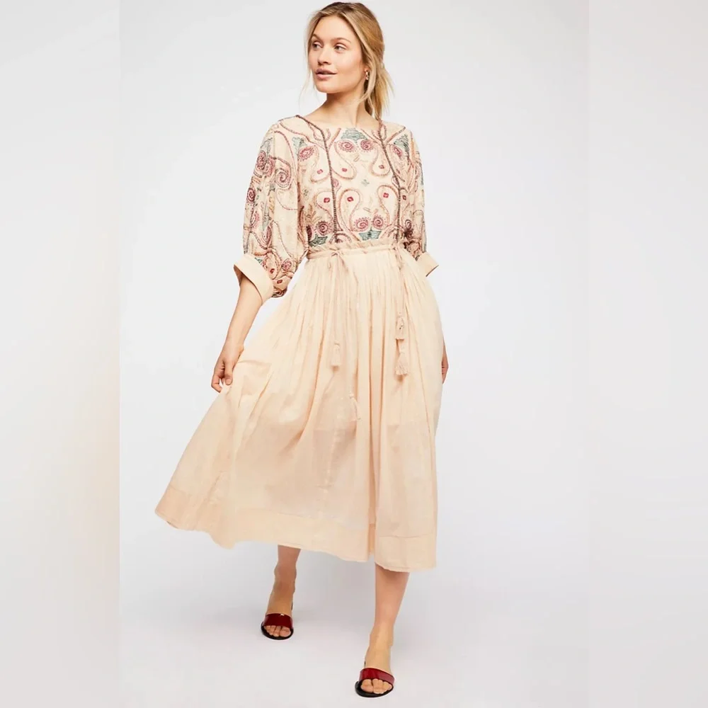 NWOT Free People Mesa Midi Dress - Picture 13 of 16